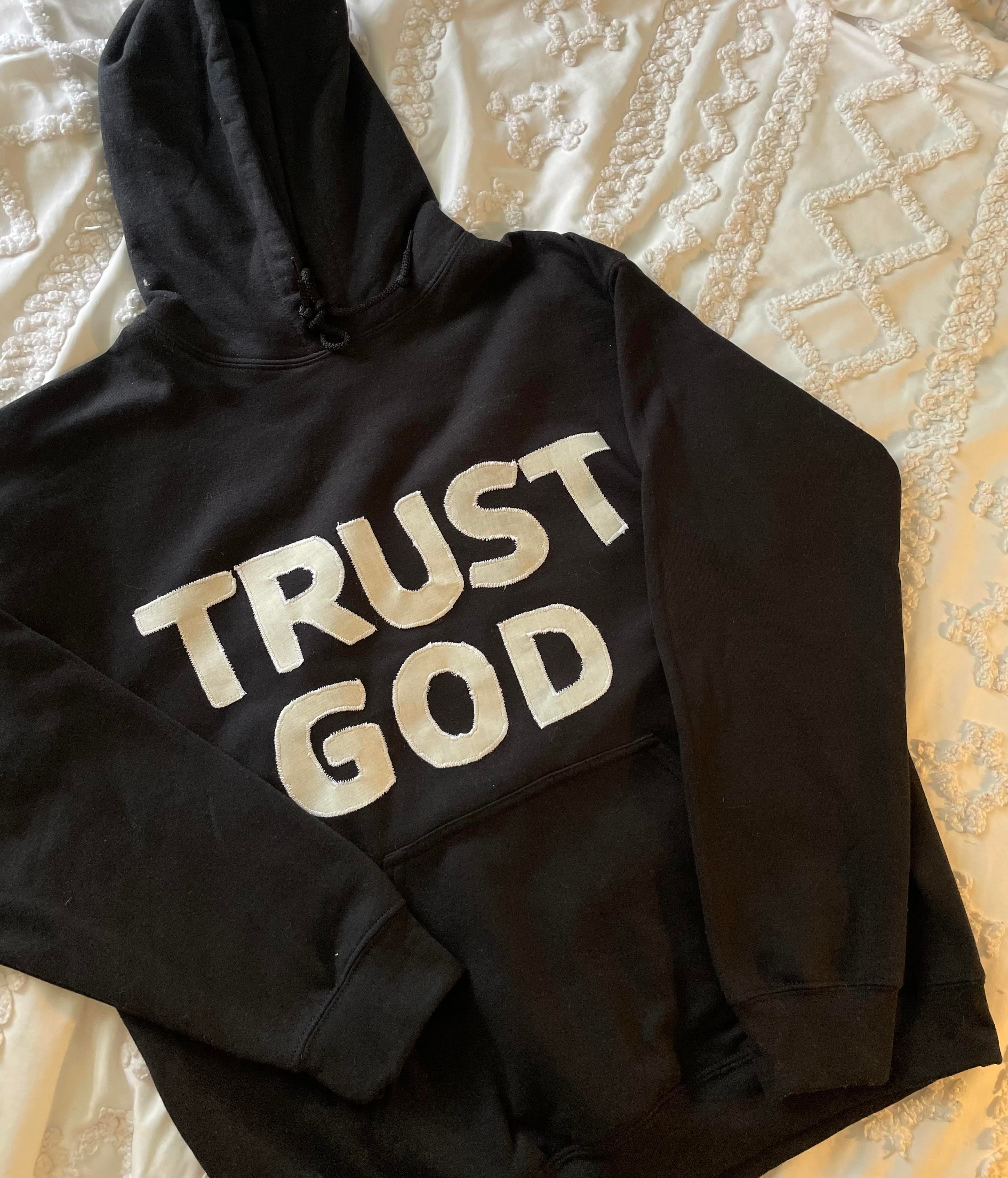 Black Trust God Hoodie